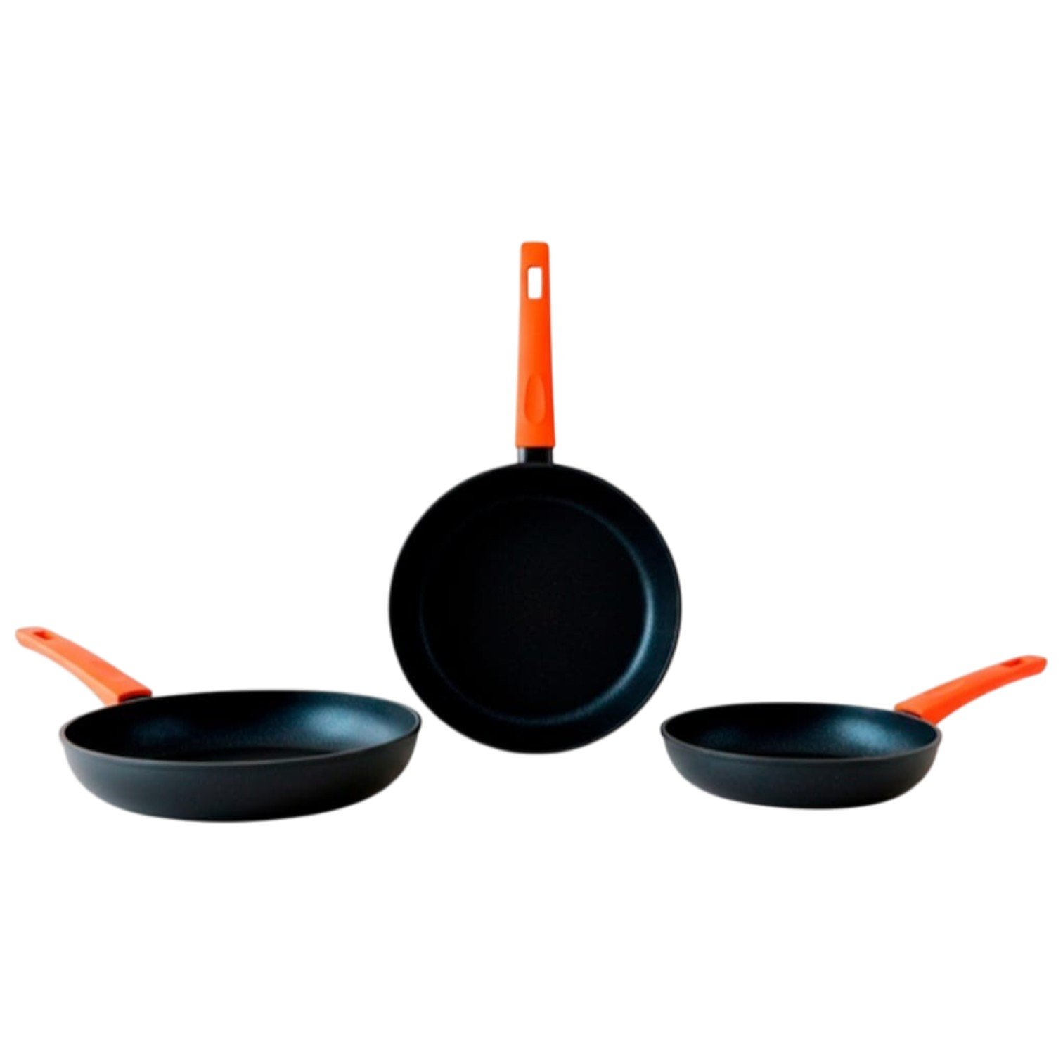 Juego de Sartenes Profesionales FACMM2 – Kit de 3 Piezas con Turbo Inducción