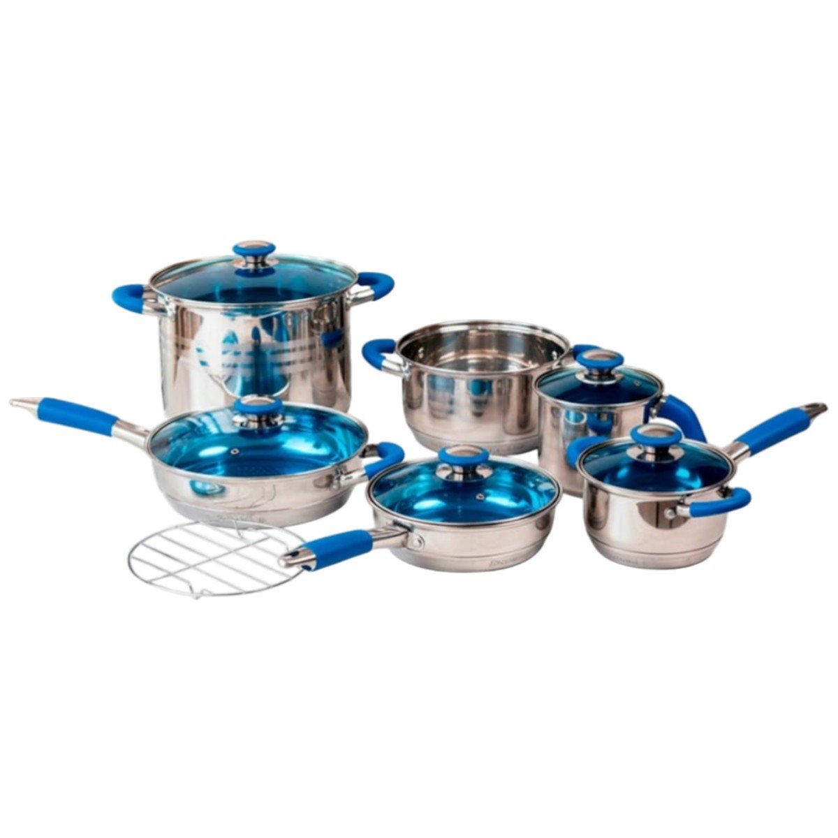 Batería de Cocina Profesional SS12 – Set Maestro de 12 Piezas en Acero