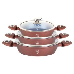 BATERIA DE 6 PIEZAS SWISS SILVER® (AZUL)