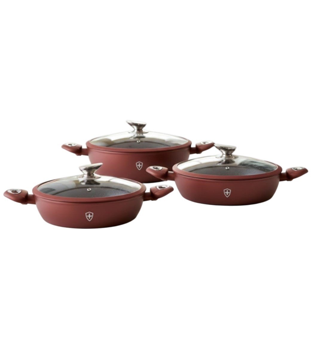 Juego de Arroceras Profesionales SSBAT6N2 – Set de 6 Piezas