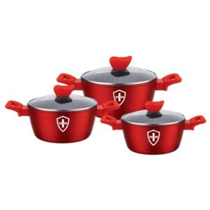 SET DE 3 OLLAS LECHERAS SWISS SILVER BRONCE