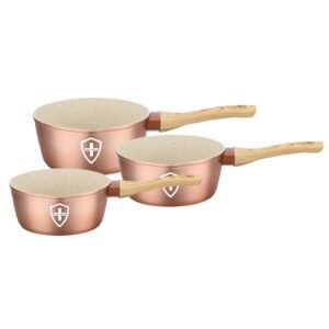 SET DE 3 OLLAS LECHERAS SWISS SILVER BRONCE