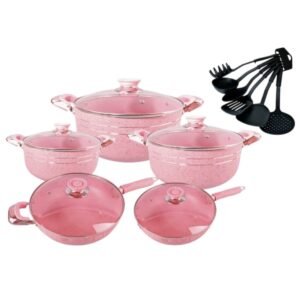 Batería de Cocina Profesional DC16RO – Set Maestro de 16 Piezas